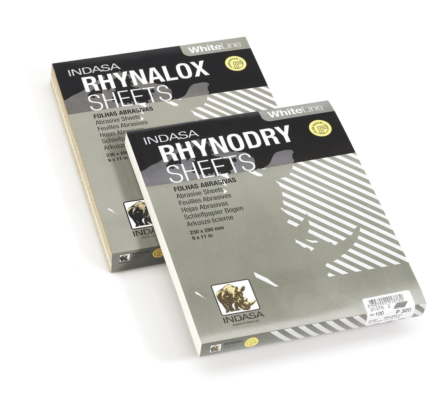 10 FOLHAS LIXA RHYNALOX WHITE - P220 10 FOLHAS LIXA RHYNALOX WHITE - P220