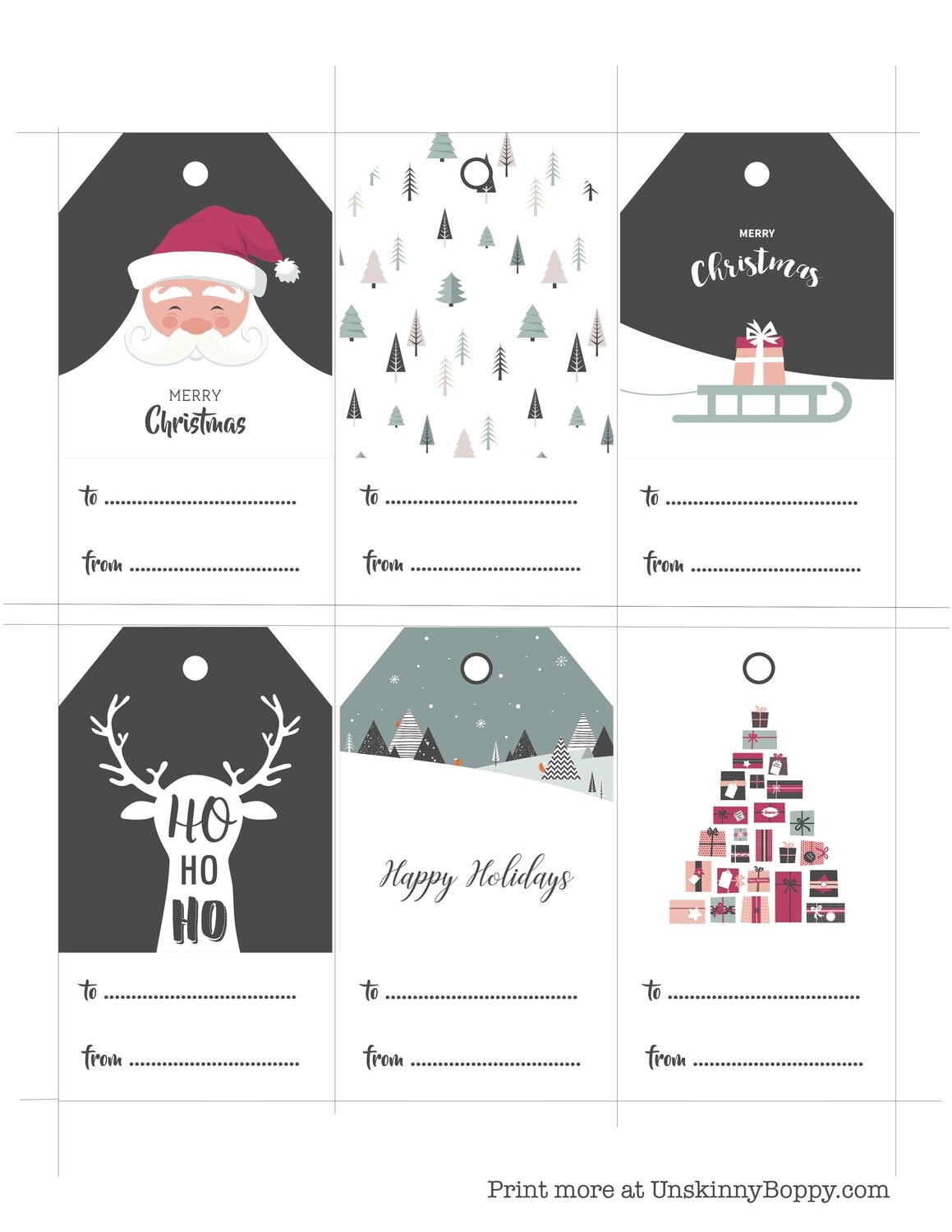 Christmas Gift Tags Free Printable Christmas Gift Tags Free Printable
