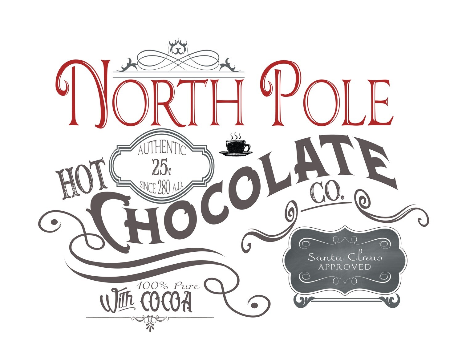 North Pole Hot Chocolate Free Printable (Hot Chocolate Bar) North Pole Hot Chocolate Free Printable (Hot Chocolate Bar)