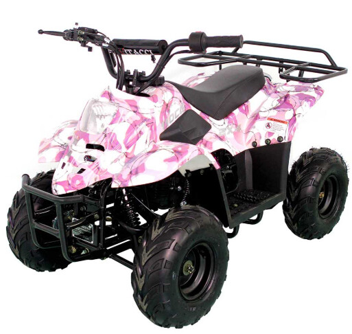 PINK CAMO HAWK 110CC ATV