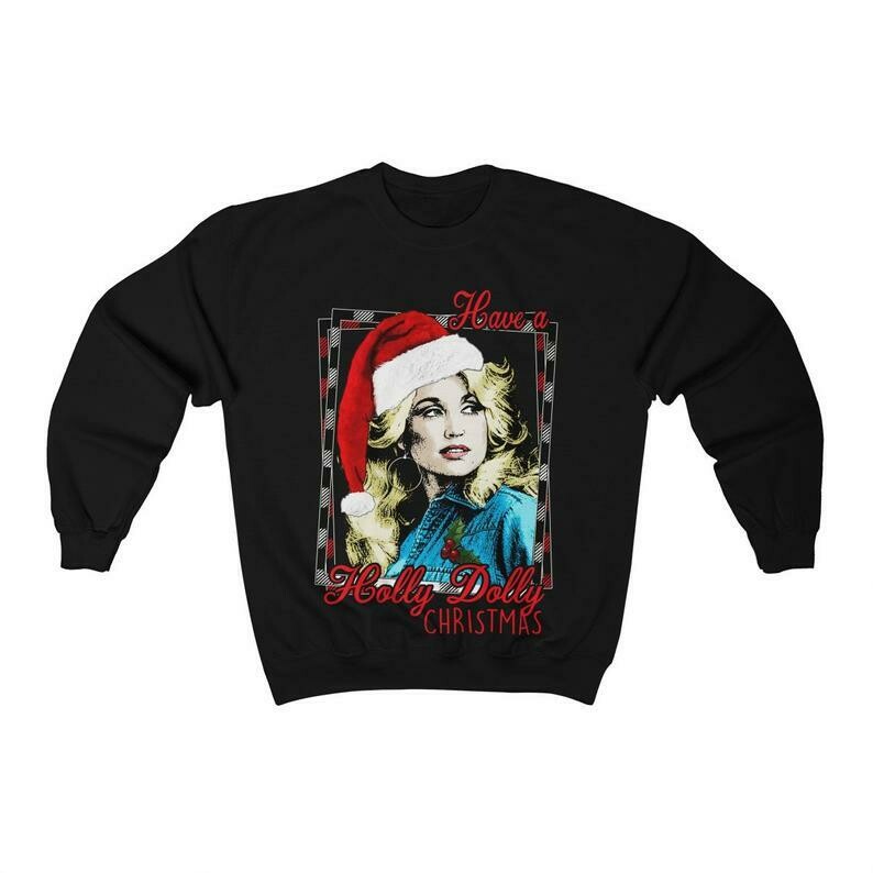 holly dolly christmas sweatshirt