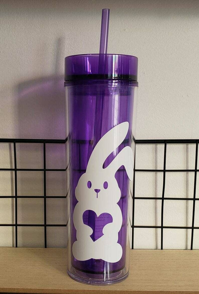 Download Easter Bunny Skinny Tumbler Drinkware, purple cup