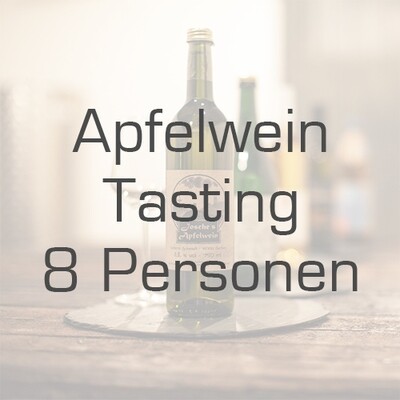 Ticket/Gutschein: Apfelwein-Tasting für 8 Personen Ticket/Gutschein: Apfelwein-Tasting für 8 Personen