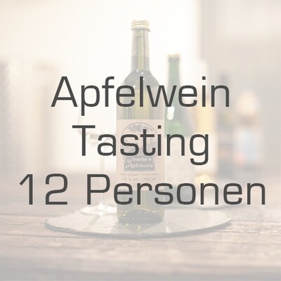 Ticket/Gutschein: Apfelwein-Tasting für 12 Personen Ticket/Gutschein: Apfelwein-Tasting für 12 Personen