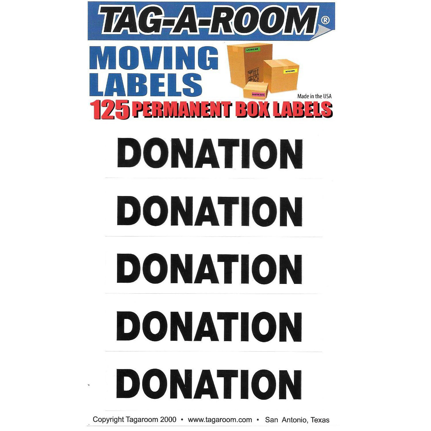 Donation Labels - 125 Count Donation Labels - 125 Count