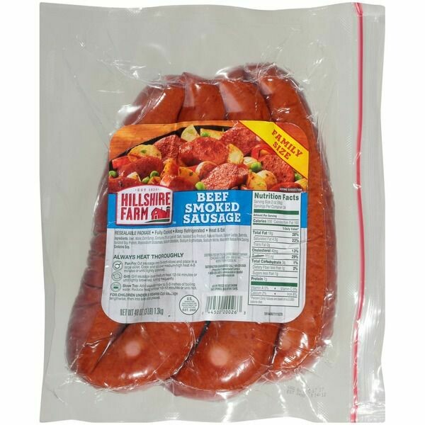 Hillshire Farm Sausage Beef Smoked Sausage Family Pack