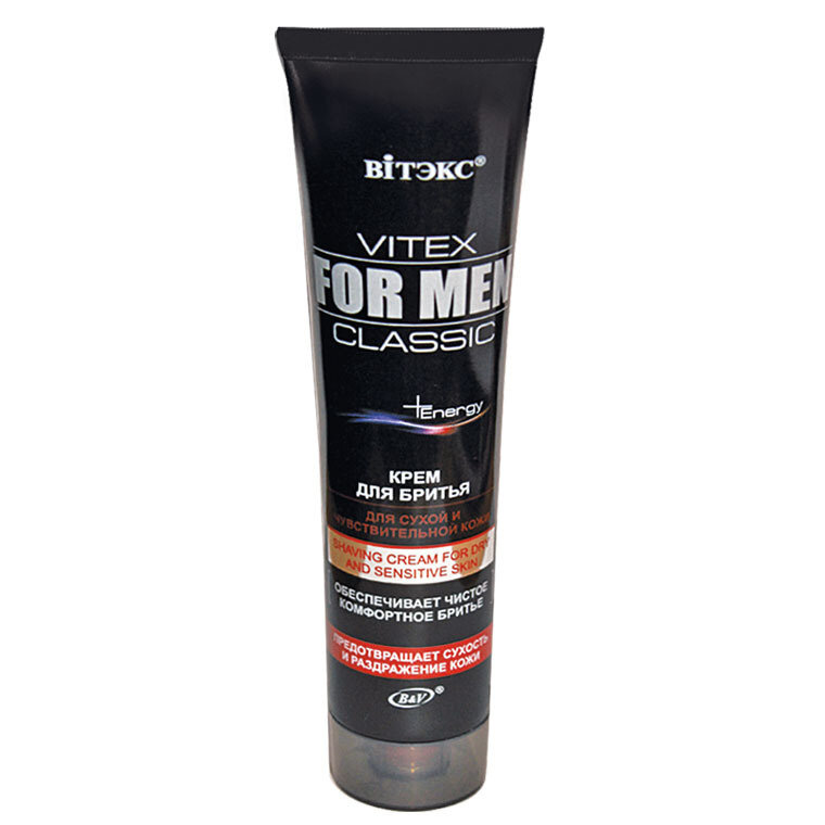 Витэкс | VITEX FOR MEN CLASSIC | КРЕМ для бритья для сухой и чувствительной кожи, 100 мл Витэкс | VITEX FOR MEN CLASSIC | КРЕМ для бритья для сухой и чувствительной кожи, 100 мл