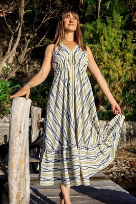YAKAYA Damen Kleid Summer Midi Dress YAKAYA Damen Kleid Summer Midi Dress