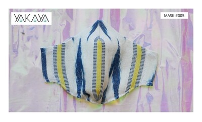 Gesichtsmaske / Behelfsmaske / Mund-Nasenbedeckung in IKAT Muster Stoff Guatemala mit Bio-Futter / Face Mask in Ikat pattern fabric Guatemala with organic lining Gesichtsmaske / Behelfsmaske / Mund-Nasenbedeckung in IKAT Muster Stoff Guatemala mit Bio-Futter / Face Mask in Ikat pattern fabric Guatemala with organic lining