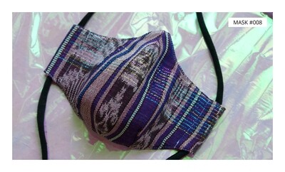Gesichtsmaske / Behelfsmaske / Mund-Nasenbedeckung in IKAT Muster Stoff Guatemala mit Bio-Futter / Face Mask in Ikat pattern fabric Guatemala with organic lining Gesichtsmaske / Behelfsmaske / Mund-Nasenbedeckung in IKAT Muster Stoff Guatemala mit Bio-Futter / Face Mask in Ikat pattern fabric Guatemala with organic lining