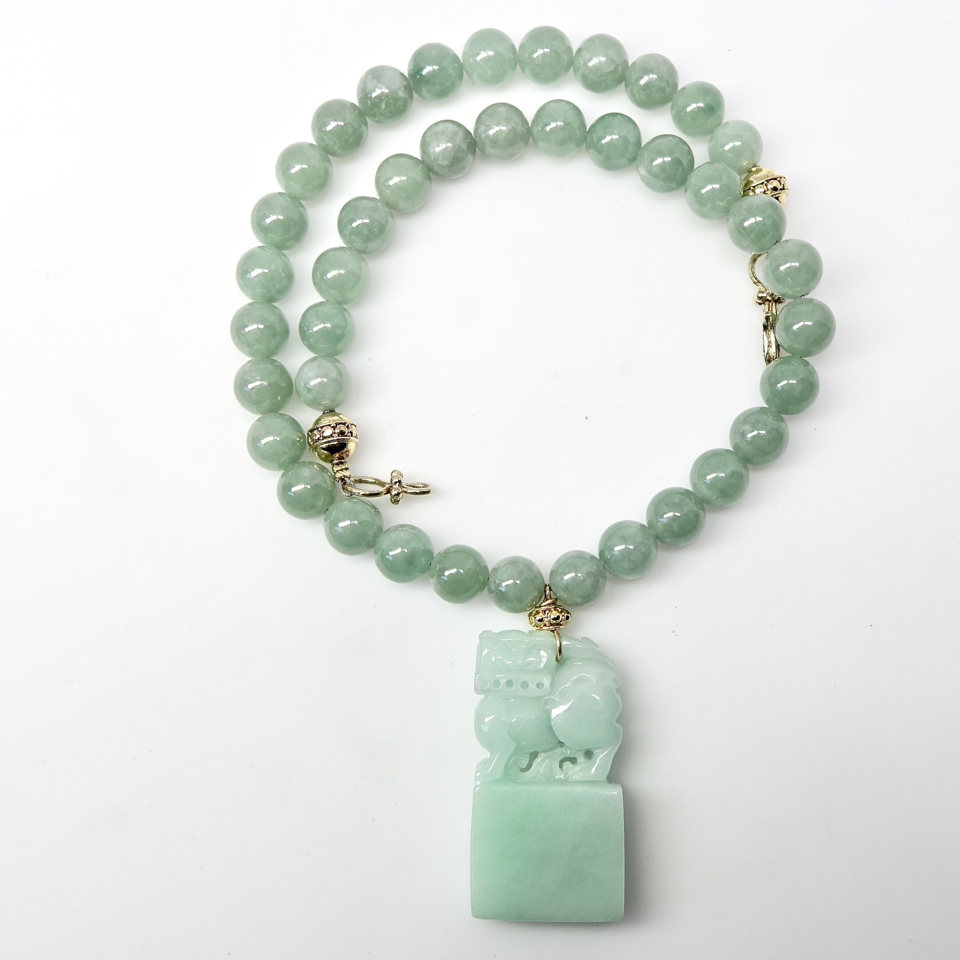 green jade necklace