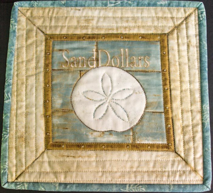 Sand Dollars Mug Rug Sand Dollars Mug Rug