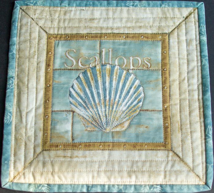 Scallops Mug Rug Scallops Mug Rug