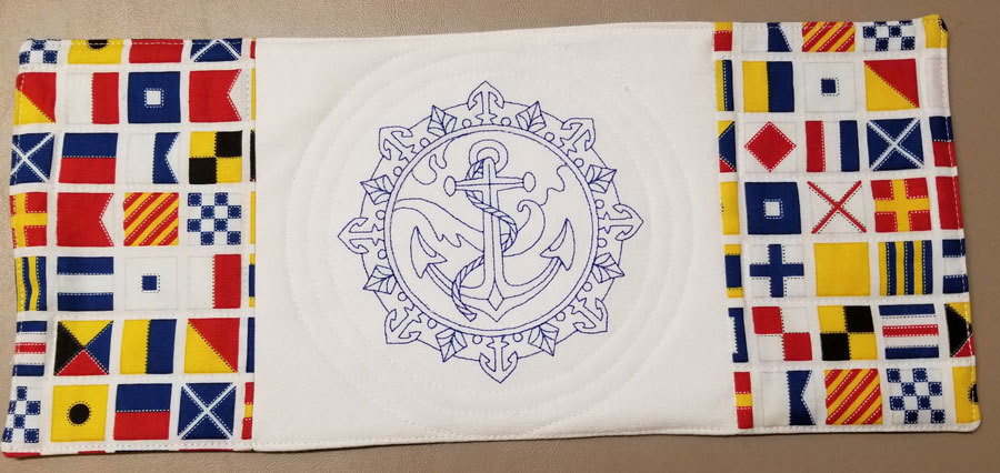 Classic Anchor and Nautical Flags Classic Anchor and Nautical Flags