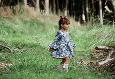 Alyssa Floral Dress | BLUE | Size 5 & 6 Alyssa Floral Dress | BLUE | Size 5 & 6