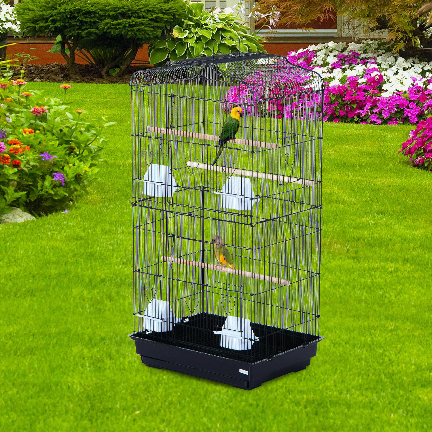 PawHut® Vogelhaus Vogelkäfig Vogelvoliere für Papagei Wellensittich