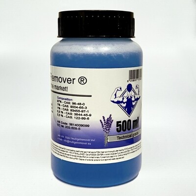 Multi Gel Remover® 500 ml Technical grade Blue Multi Gel Remover® 500 ml Technical grade Blue