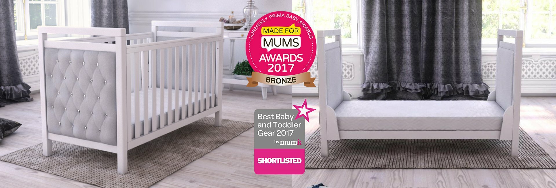 babymore velvet deluxe cot bed