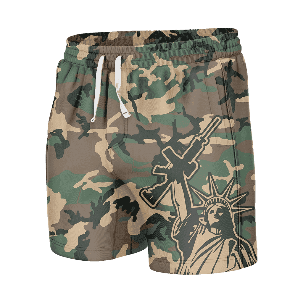 camo swim trunks