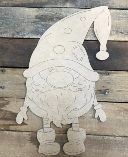 Paint by Line Gnome with Boots 10 Paint by Line Gnome with Boots 10