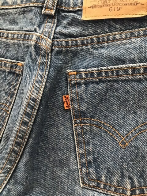 levis 619 orange tab