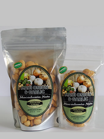 Maui Onion & Garlic Macadamia Nuts Maui Onion & Garlic Macadamia Nuts