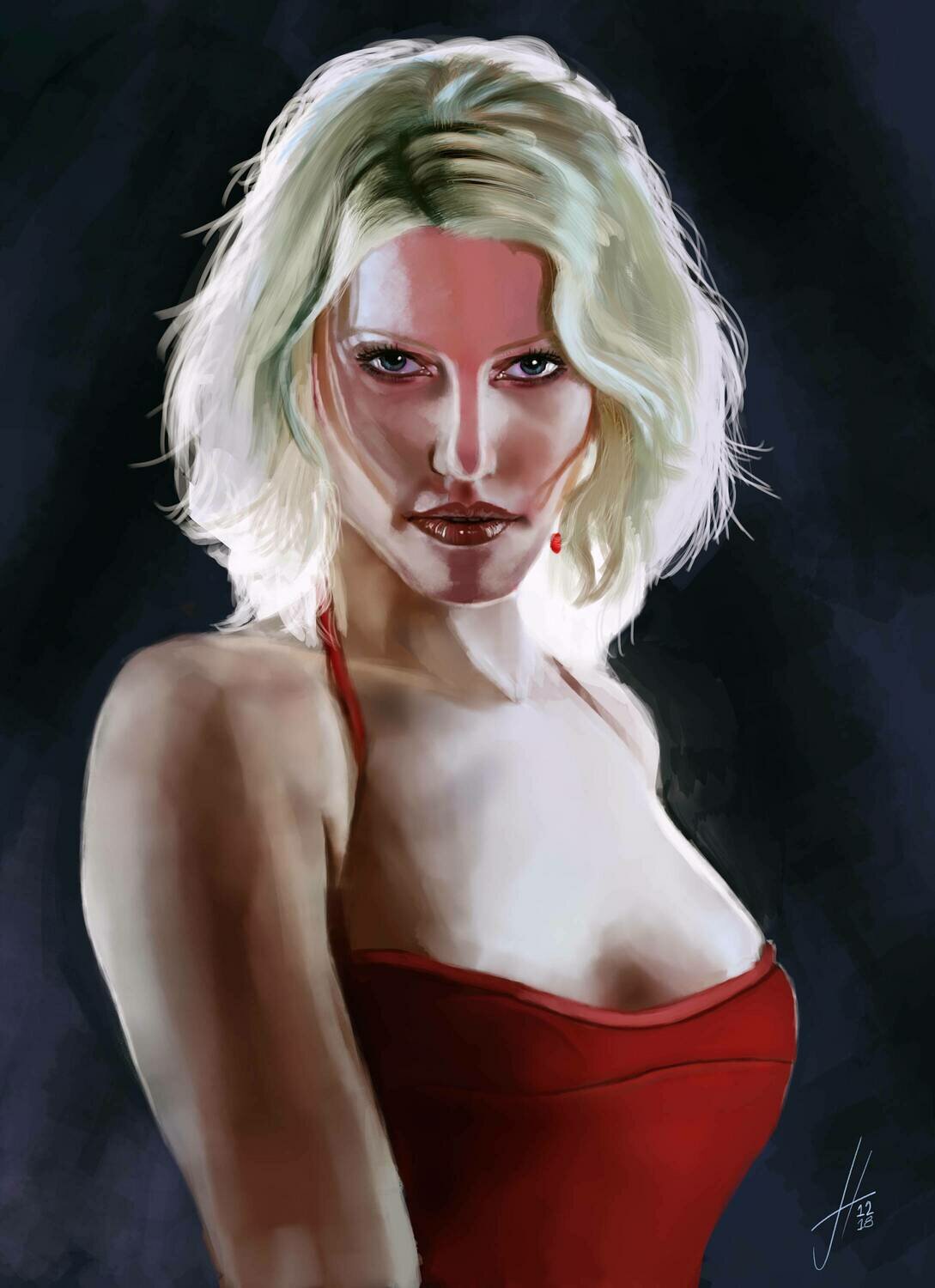 Large Size Caprica 6 Battlestar Galactica print Large Size Caprica 6 Battlestar Galactica print