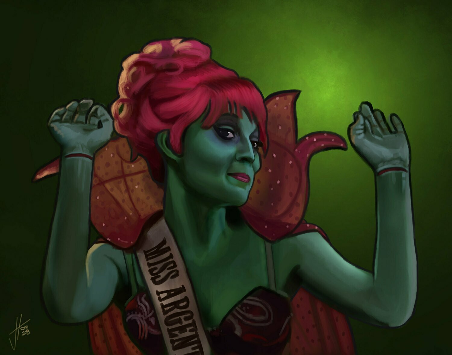 Beetlejuice Miss Argentina Art Print Beetlejuice Miss Argentina Art Print