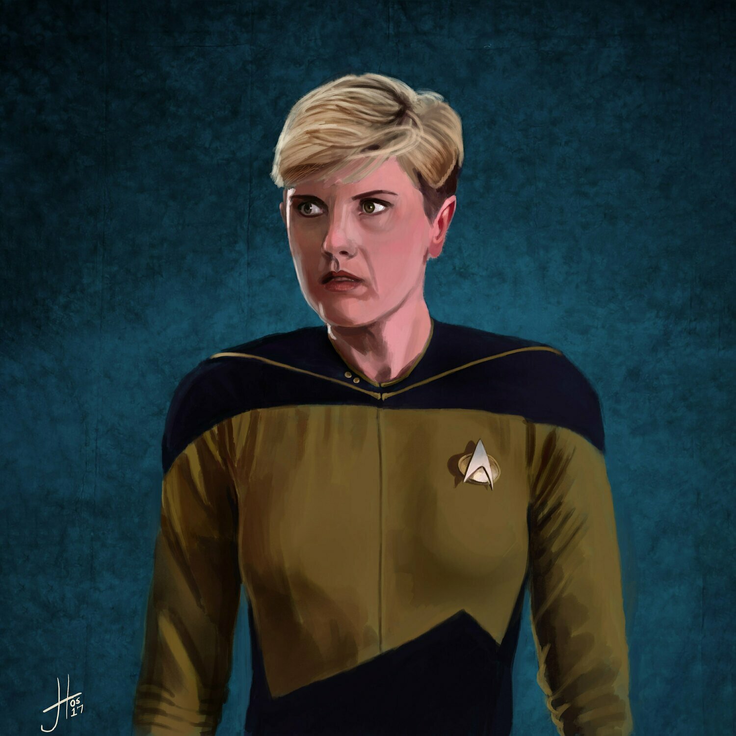 Star Trek Tasha Yar Denise Crosby Art Print Star Trek Tasha Yar Denise Crosby Art Print