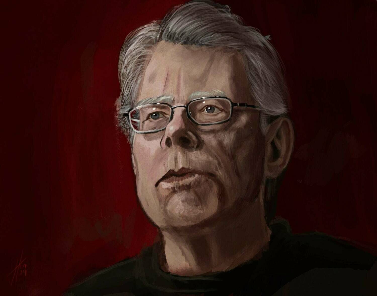 Stephen King Portrait Art Print Stephen King Portrait Art Print