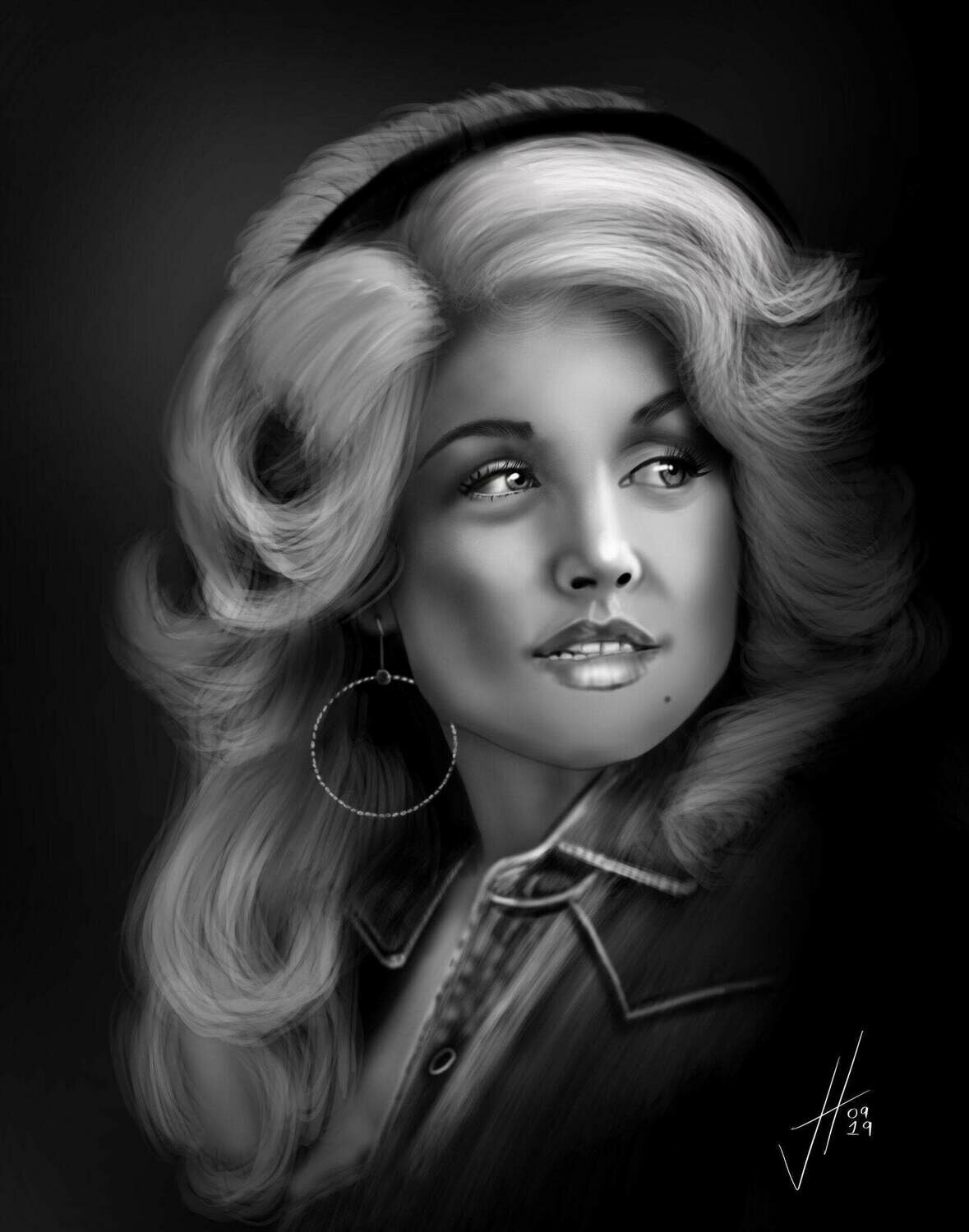 Dolly Parton Portrait Print Dolly Parton Portrait Print