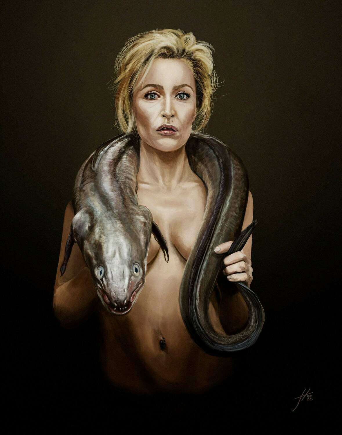 Gillian Anderson Art Print Gillian Anderson Art Print