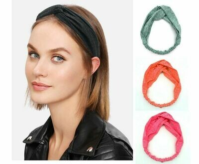 Twist-coloured elastic turban headband Twist-coloured elastic turban headband