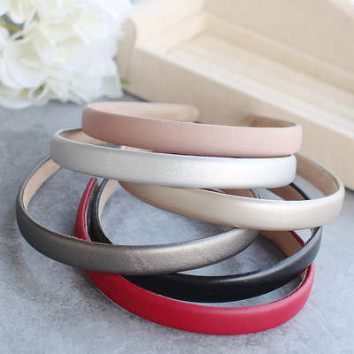 Plain colours slim leather headband Plain colours slim leather headband