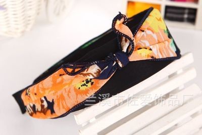 Flower chiffon bow-tie knot headband Flower chiffon bow-tie knot headband