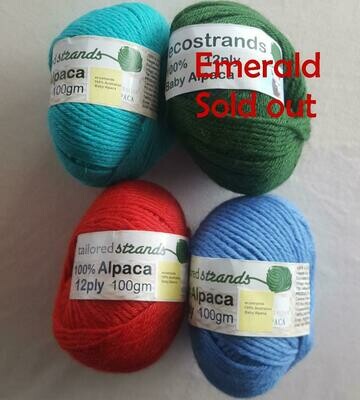SUPER SPECIAL JULY AU$15.00 12ply 100% Australian baby alpaca 100gram balls normally AU$23.90/100g each - seachange, emerald, rufous red, ocean blue. Limited stock left. SUPER SPECIAL JULY AU$15.00 12ply 100% Australian baby alpaca 100gram balls normally AU$23.90/100g each - seachange, emerald, rufous red, ocean blue. Limited stock left.