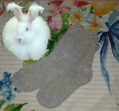 Angora Socks - made from the fibre of long coated fluffy angora rabbits. Luxuriously soft & durable. Priced at only $6.00 a pair. Small/ladies size. Last pair left this batch. Angora Socks - made from the fibre of long coated fluffy angora rabbits. Luxuriously soft & durable. Priced at only $6.00 a pair. Small/ladies size. Last pair left this batch.