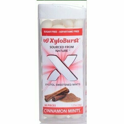 XyloBurst Xylitol Cinnamon Mints - 60 Pieces XyloBurst Xylitol Cinnamon Mints - 60 Pieces