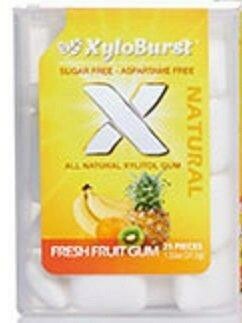 XyloBurst Xylitol Chewing Gum Fruit - 25 Pieces XyloBurst Xylitol Chewing Gum Fruit - 25 Pieces