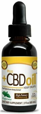CBD Gold Drops High Potency Peppermint - 2 oz CBD Gold Drops High Potency Peppermint - 2 oz