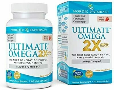 Ultimate Omega 2x Strawberry - 60 Mini Softgels Ultimate Omega 2x Strawberry - 60 Mini Softgels