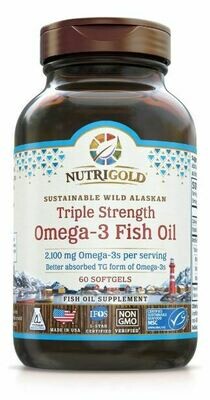 Triple Strength Omega 3 Fish Oil - 60 Softgels Triple Strength Omega 3 Fish Oil - 60 Softgels