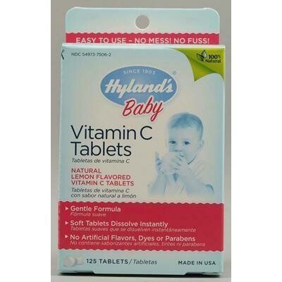 Baby Vitamin C Tablets - 125 Tablets Baby Vitamin C Tablets - 125 Tablets