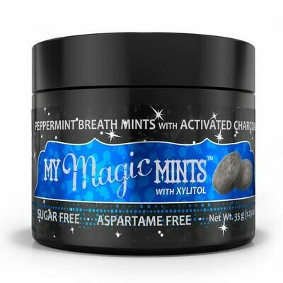 Activated Charcoal Peppermint Mints - 35 grams Activated Charcoal Peppermint Mints - 35 grams
