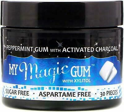Activated Charcoal Peppermint Gum - 30 pieces Activated Charcoal Peppermint Gum - 30 pieces