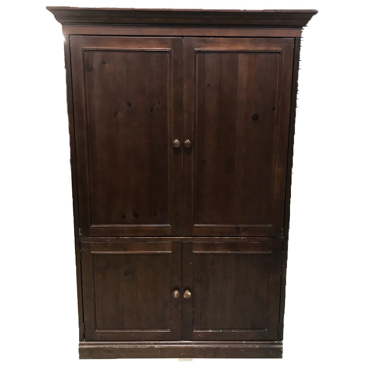 Dark Pine TV Armoire