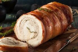 Porchetta cotta al forno Porchetta cotta al forno