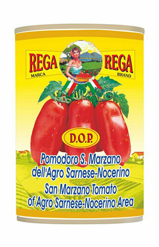 Rega San Marzano peeled tomatoes 400g Rega San Marzano peeled tomatoes 400g