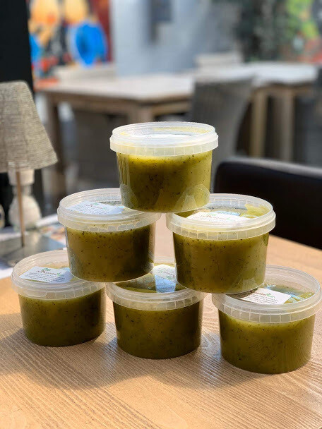 Courgette soep 1 pers 300 ml of 500 ml 2 pers vegetarisch/lactose vrij Courgette soep 1 pers 300 ml of 500 ml 2 pers vegetarisch/lactose vrij