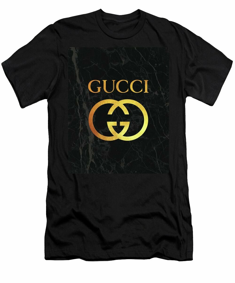 gucci gold t shirt